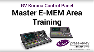 GV Korona Master E-MEM Menu Area Training: 